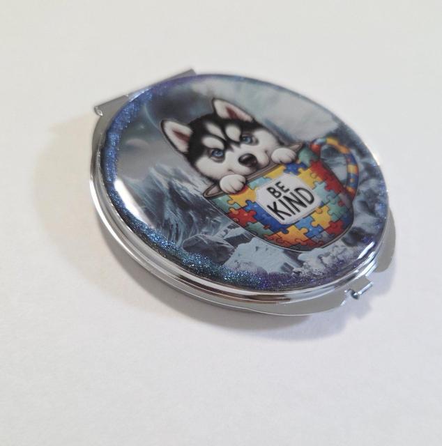 ハスキー手鏡★ハンドメイド シベリアンハスキー シベリアンハスキーグッズ 手鏡 大きめ手鏡 犬アクセサリー < 女性ファッション ハスキー手鏡★ハンドメイド シベリアンハスキー シベリアンハスキーグッズ 手鏡 大きめ手鏡 犬アクセサリー < 女性ファッションの