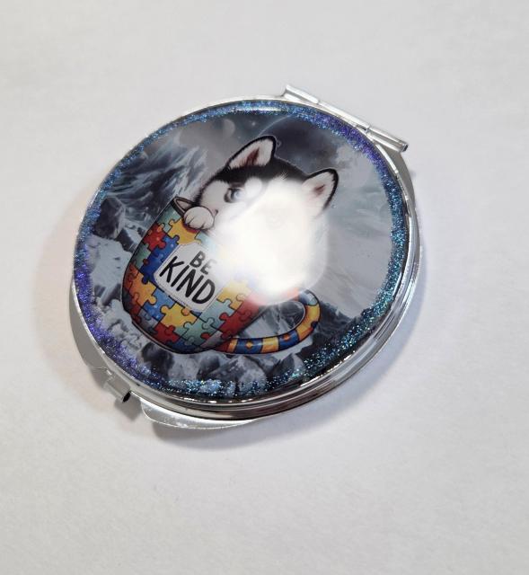 ハスキー手鏡★ハンドメイド シベリアンハスキー シベリアンハスキーグッズ 手鏡 大きめ手鏡 犬アクセサリー < 女性ファッション ハスキー手鏡★ハンドメイド シベリアンハスキー シベリアンハスキーグッズ 手鏡 大きめ手鏡 犬アクセサリー < 女性ファッションの