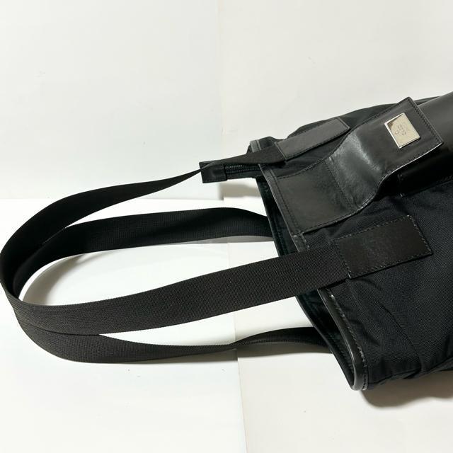 GUCCI �O�b�` ���S�v���[�g �i�C���� ���U�[ �n���h�o�b�O �g�[�g�o�b�O �u���b�N �V���o�[���� �� �u�����h�� 