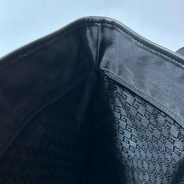 GUCCI �O�b�` ���S�v���[�g �i�C���� ���U�[ �n���h�o�b�O �g�[�g�o�b�O �u���b�N �V���o�[���� �� �u�����h�� 