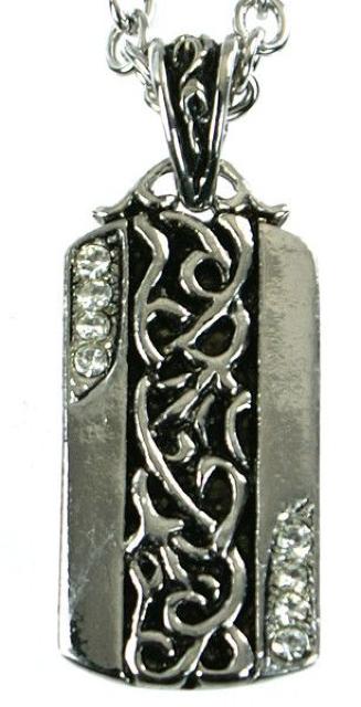 シルバープレートネックレス ペンダント トップ チェーン モチーフ かっこいい キラキラ CZ ストーン 輝く < 男性アクセサリー/時計  シルバープレートネックレス ペンダント トップ チェーン モチーフ かっこいい キラキラ CZ ストーン 輝く  < 男性アクセサリー/時計の