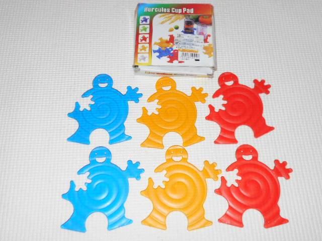 Hercules Cup Pad コースター 人型 6個セット 箱付 欠品無し < インテリア/ライフ  Hercules Cup Pad コースター 人型 6個セット 箱付 欠品無し < インテリア/ライフの