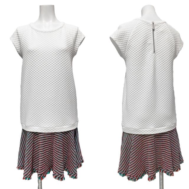 新品ピンコ キルティング ワンピース 白 #XS PINKO < 女性ファッション 新品ピンコ キルティング ワンピース 白 #XS PINKO < 女性ファッションの