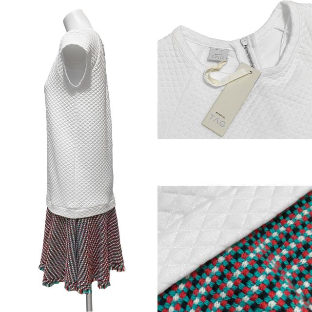 新品ピンコ キルティング ワンピース 白 #XS PINKO < 女性ファッション 新品ピンコ キルティング ワンピース 白 #XS PINKO < 女性ファッションの