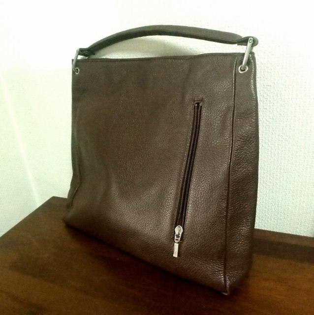 ◆ハンドーバッグ レザー ブラウン 中古品 < 女性ファッション  ◆ハンドーバッグ レザー ブラウン 中古品 < 女性ファッションの