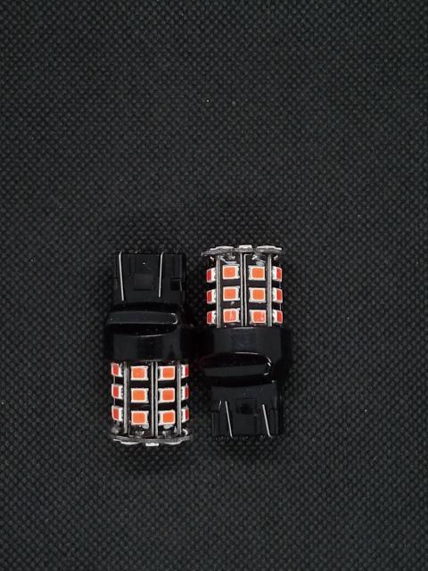 【SMD5050より明るい!】拡散 T20 33発 LED ショートタイプ 2個 赤ダブル < 自動車/バイク 【SMD5050より明るい!】拡散 T20 33発 LED ショートタイプ 2個 赤ダブル < 自動車/バイク