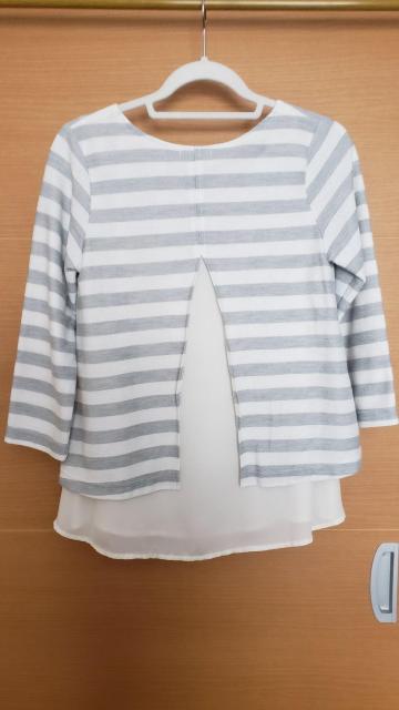 ☆美品☆a.v.vアーベーベー☆重ね着風長袖カットソー☆M < 女性ファッション  ☆美品☆a.v.vアーベーベー☆重ね着風長袖カットソー☆M < 女性ファッションの