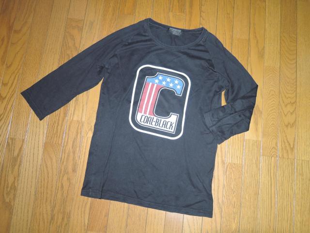COALBLACK コールブラック 7 部丈 ロンTシャツ S 黒 ラグラン カットソー < ブランド COALBLACK コールブラック 7 部丈 ロンTシャツ S 黒 ラグラン カットソー < ブランドの