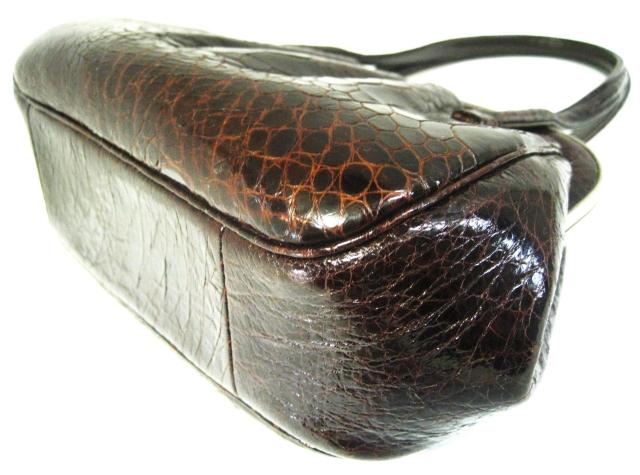 美品 ワニ革 クロコ 本革 和装 ハンドバック お正月やフォーマルなお出かけに! < 女性ファッション  美品 ワニ革 クロコ 本革 和装 ハンドバック お正月やフォーマルなお出かけに! < 女性ファッションの