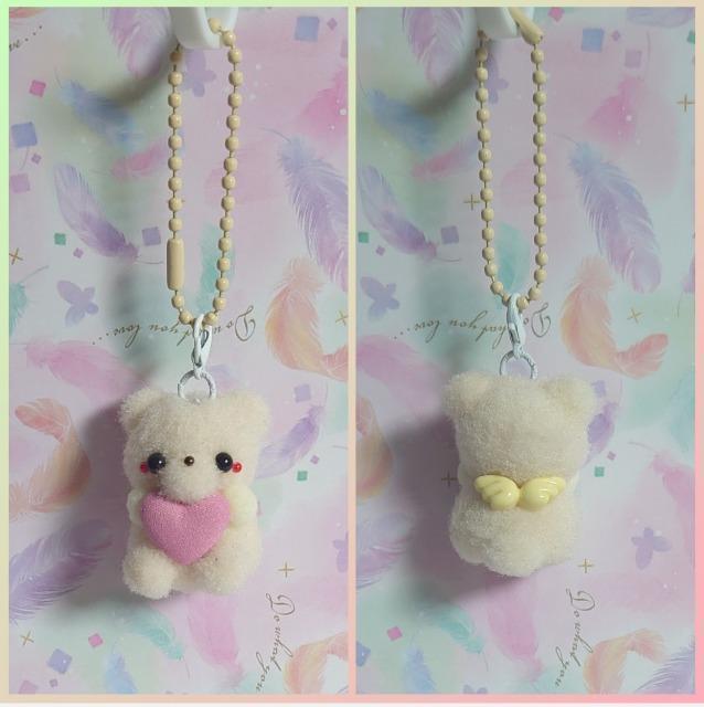 ハンドメイド♪ポンポンマスコット『ハート持ちくま天使』ピンクハートF < ペット/手芸/園芸  ハンドメイド♪ポンポンマスコット『ハート持ちくま天使』ピンクハートF < ペット/手芸/園芸の