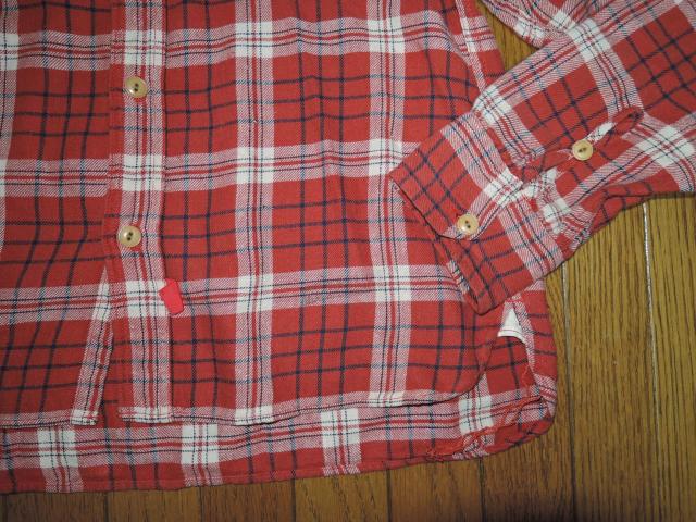 Anachronorm アナクロノーム チェックシャツ 00 赤系 加工 ネルシャツ 長袖シャツ < ブランド Anachronorm アナクロノーム チェックシャツ 00 赤系 加工 ネルシャツ 長袖シャツ < ブランドの