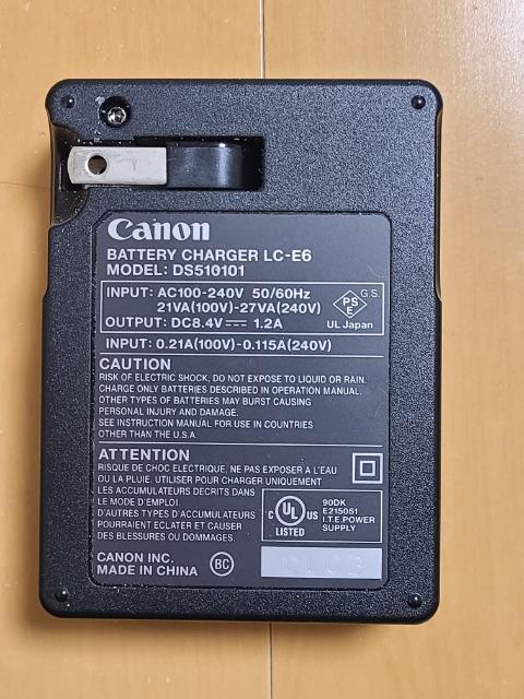 �L���m�� Canon �o�b�e���[�`���[�W���[ LC-E6 �����i �� �Ɠd/AV�� 