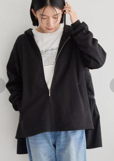 AMERICAN HOLIC☆異素材バックフレアパーカー/美品 < 女性ファッション AMERICAN HOLIC☆異素材バックフレアパーカー/美品 < 女性ファッションの