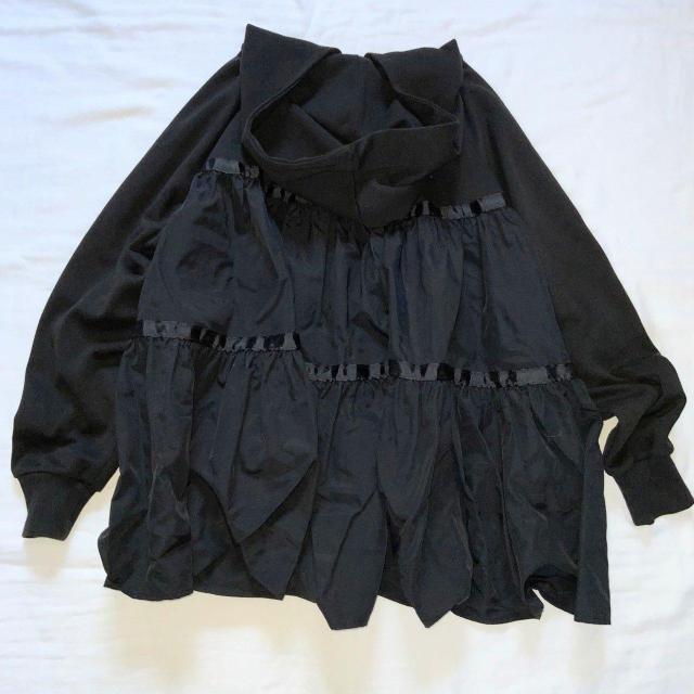 AMERICAN HOLIC☆異素材バックフレアパーカー/美品 < 女性ファッション AMERICAN HOLIC☆異素材バックフレアパーカー/美品 < 女性ファッションの