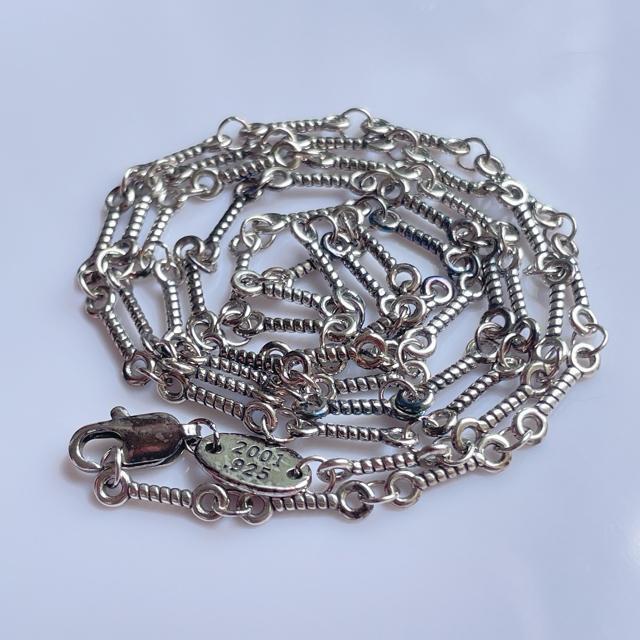 【チェーン】 ノーブランド ツイストチェーン ネックレス シルバー silver925 刻印入り < 男性アクセサリー/時計 【チェーン】 ノーブランド ツイストチェーン ネックレス シルバー silver925 刻印入り < 男性アクセサリー/時計の