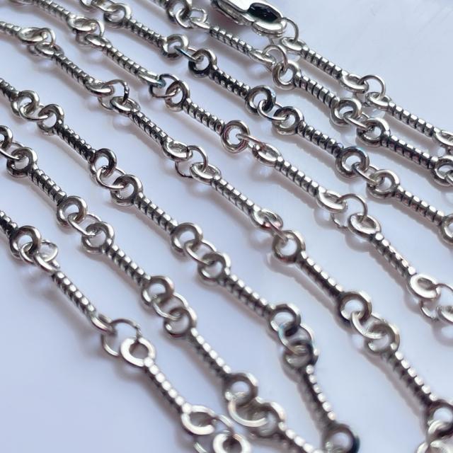 【チェーン】 ノーブランド ツイストチェーン ネックレス シルバー silver925 刻印入り < 男性アクセサリー/時計 【チェーン】 ノーブランド ツイストチェーン ネックレス シルバー silver925 刻印入り < 男性アクセサリー/時計の