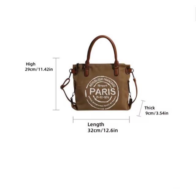 通勤・通学に最適!A4サイズ対応の万能トート キャンパス ブラウン < 女性ファッション 通勤・通学に最適!A4サイズ対応の万能トート キャンパス ブラウン < 女性ファッションの