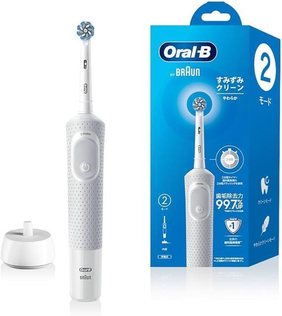 �u���E�� BRAUN �d�����u���V �I�[�����a Oral-B ���݂��݃N���[�� ���炩 �z���C�g D100.413.2 WT  �� �w���X/�r���[�e�B�[�� 