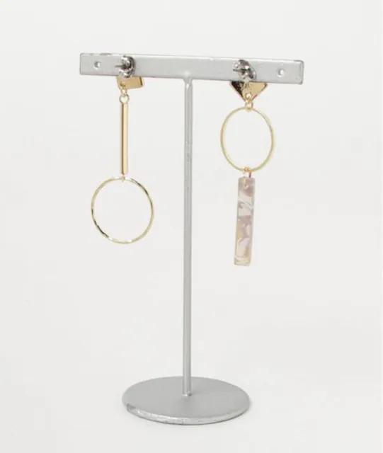 アセチアシンメピアス●Grayグレー×ゴールド●ロングピアス アシンメトリー バーピアス● < 女性アクセサリー/時計  アセチアシンメピアス●Grayグレー×ゴールド●ロングピアス アシンメトリー バーピアス● < 女性アクセサリー/時計の