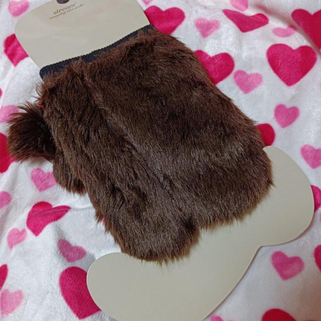 新品★ふわふわ可愛いファーレッグウォーマー/ダークブラウン < 女性ファッション  新品★ふわふわ可愛いファーレッグウォーマー/ダークブラウン < 女性ファッションの