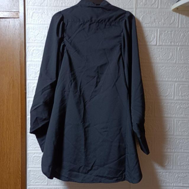 HAPPYFACE★新品★バンドカラーギャザー長袖シャツ/M < 女性ファッション  HAPPYFACE★新品★バンドカラーギャザー長袖シャツ/M < 女性ファッションの