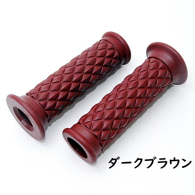 キルティング柄 ラバーハンドルグリップ ダークブラウン 貫通式 バイク ラバーグリップ カスタム ハンドル ハンドルグリップ < 自動車/バイク キルティング柄 ラバーハンドルグリップ ダークブラウン 貫通式 バイク ラバーグリップ カスタム ハンドル ハンドルグリップ < 自動車/バイク