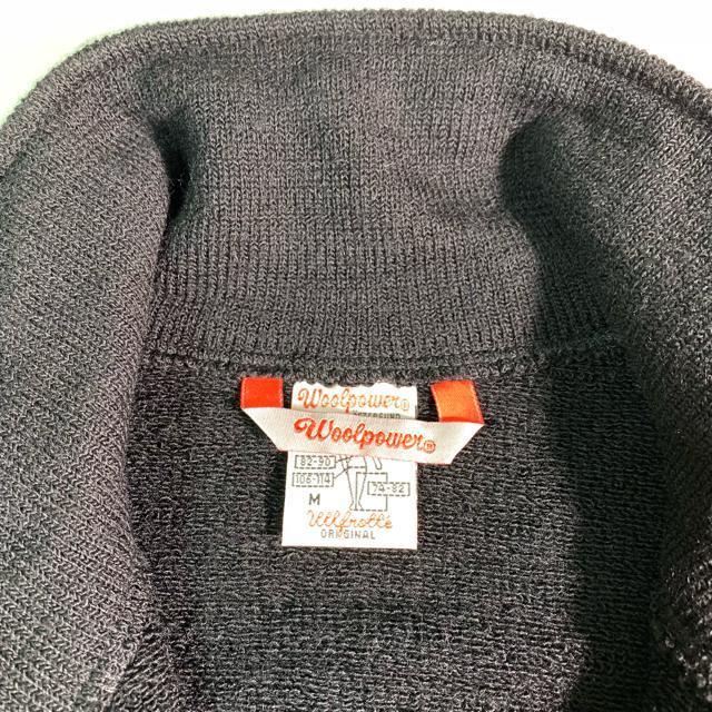 Woolpower ドライバーズニット ジップアップセーター ニット M 黒 ジップブルゾン ハイネック スウェーデン製 < 男性ファッション Woolpower ドライバーズニット ジップアップセーター ニット M 黒 ジップブルゾン ハイネック スウェーデン製 < 男性ファッションの
