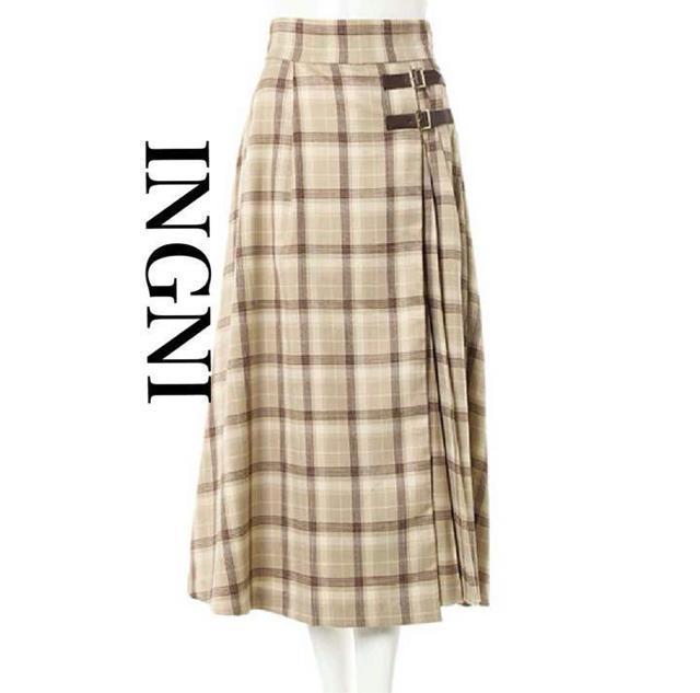 �V�i�@INGNI�� �`�F�b�N���~�f�B�A���X�J�[�g  �� �����t�@�b�V������ 