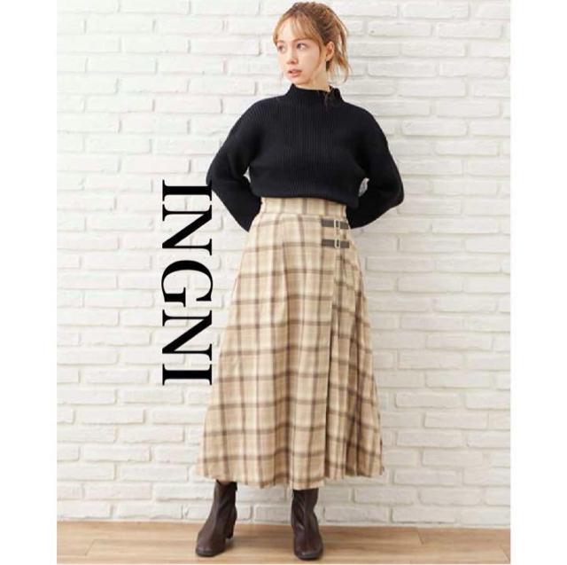 �V�i�@INGNI�� �`�F�b�N���~�f�B�A���X�J�[�g �� �����t�@�b�V������ 