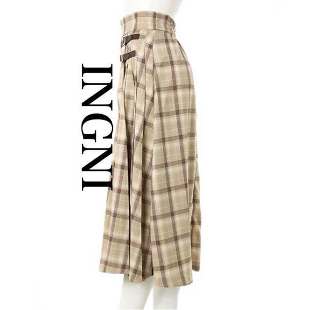 �V�i�@INGNI�� �`�F�b�N���~�f�B�A���X�J�[�g �� �����t�@�b�V������ 