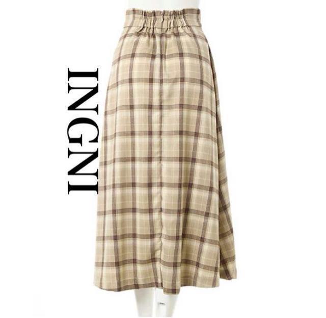 �V�i�@INGNI�� �`�F�b�N���~�f�B�A���X�J�[�g �� �����t�@�b�V������ 