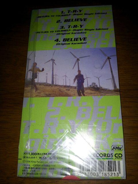 TWOMIX☆TRY↑RETURNTOYOURSELF*CDシングル美品◇BELIEVE♪ < タレントグッズ  TWOMIX☆TRY↑RETURNTOYOURSELF*CDシングル美品◇BELIEVE♪ < タレントグッズの