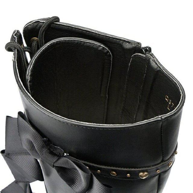 送料無料! 新品未使用クイーンビー レディ リボン ロングブーツ(ピンク) < 女性ファッション  送料無料! 新品未使用クイーンビー レディ リボン ロングブーツ(ピンク) < 女性ファッションの