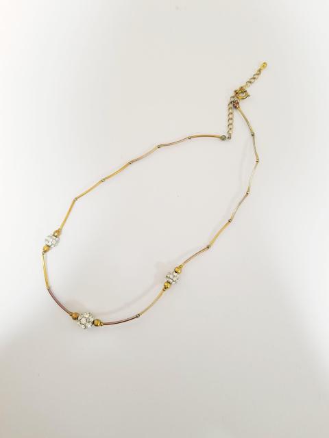 (153) ラインストーンボール gold ネックレス < 女性アクセサリー/時計 (153) ラインストーンボール gold ネックレス < 女性アクセサリー/時計の