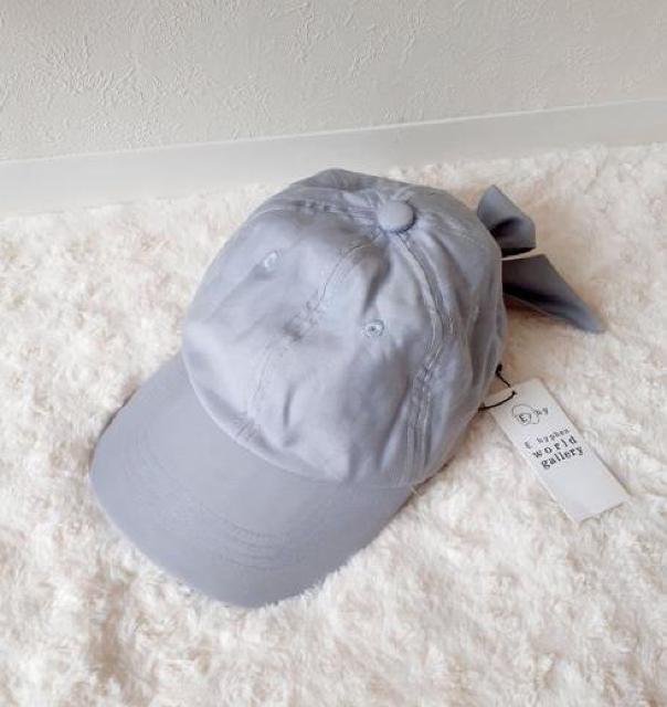 新品■定価3990円 E hyphen world gallery◆サックスブルー バックリボン キャップ 帽子◆フリーサイズ < ブランド  新品■定価3990円 E hyphen world gallery◆サックスブルー バックリボン キャップ 帽子◆フリーサイズ < ブランドの