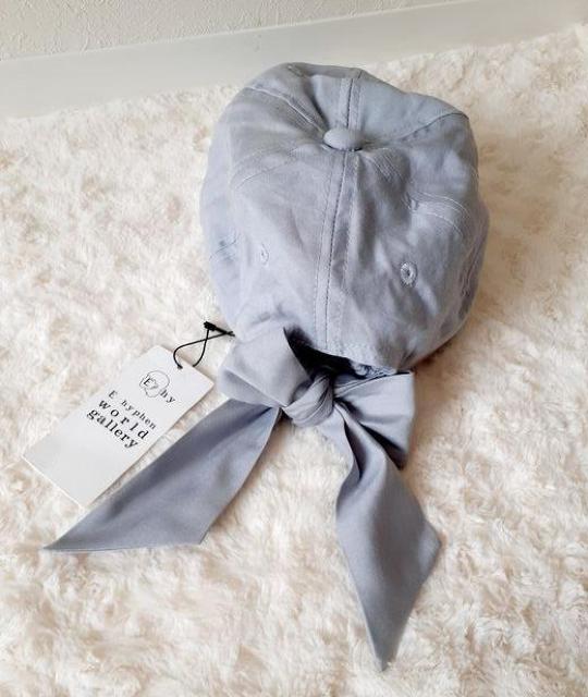 新品■定価3990円 E hyphen world gallery◆サックスブルー バックリボン キャップ 帽子◆フリーサイズ < ブランド  新品■定価3990円 E hyphen world gallery◆サックスブルー バックリボン キャップ 帽子◆フリーサイズ < ブランドの