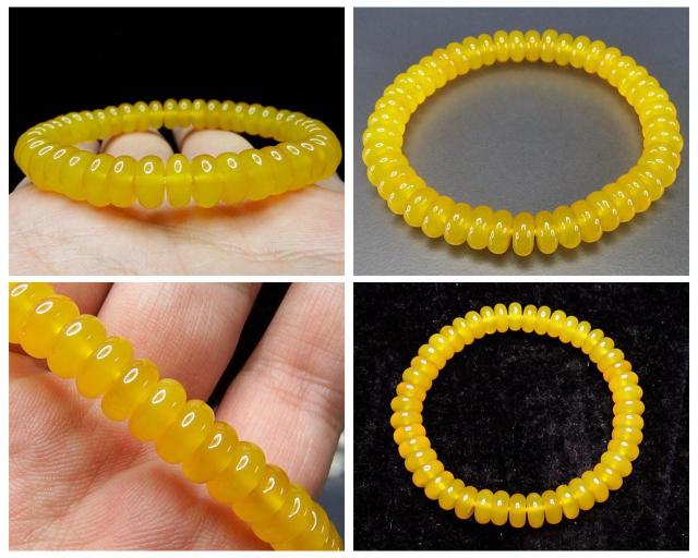 AAAイエローアゲートボタン約8.5x4mm天然石ブレスレット黄色人間関係運 < 女性アクセサリー/時計  AAAイエローアゲートボタン約8.5x4mm天然石ブレスレット黄色人間関係運 < 女性アクセサリー/時計の