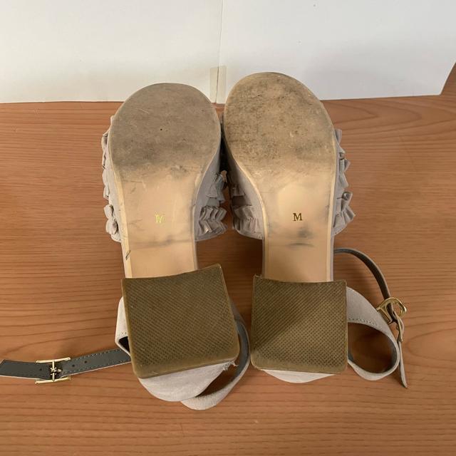 切手可 マジェスティックレゴン ミニフリルサンダル サイズM < 女性ファッション  切手可 マジェスティックレゴン ミニフリルサンダル サイズM < 女性ファッションの