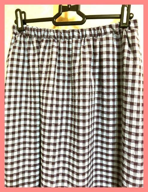 ☆今期新品☆サラサラ楊柳シフォンチェックフレアロングスカートL☆ < 女性ファッション ☆今期新品☆サラサラ楊柳シフォンチェックフレアロングスカートL☆ < 女性ファッションの