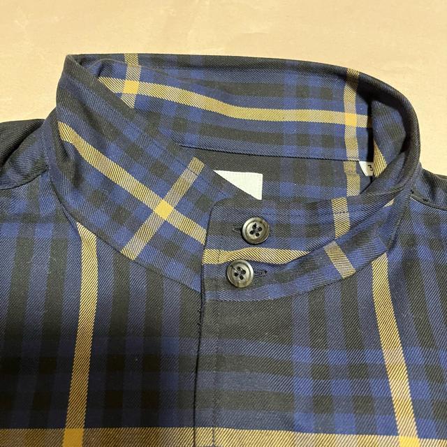 【TAKEO KIKUCHI】 ビッグタータンチェックスタンドカラーシャツ L 長袖シャツ ボタンダウン < ブランド 【TAKEO KIKUCHI】 ビッグタータンチェックスタンドカラーシャツ L 長袖シャツ ボタンダウン < ブランドの