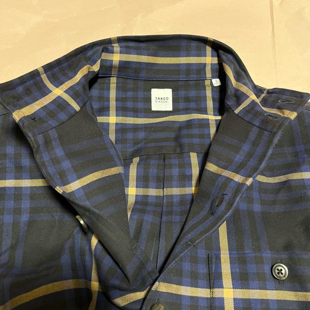 【TAKEO KIKUCHI】 ビッグタータンチェックスタンドカラーシャツ L 長袖シャツ ボタンダウン < ブランド 【TAKEO KIKUCHI】 ビッグタータンチェックスタンドカラーシャツ L 長袖シャツ ボタンダウン < ブランドの