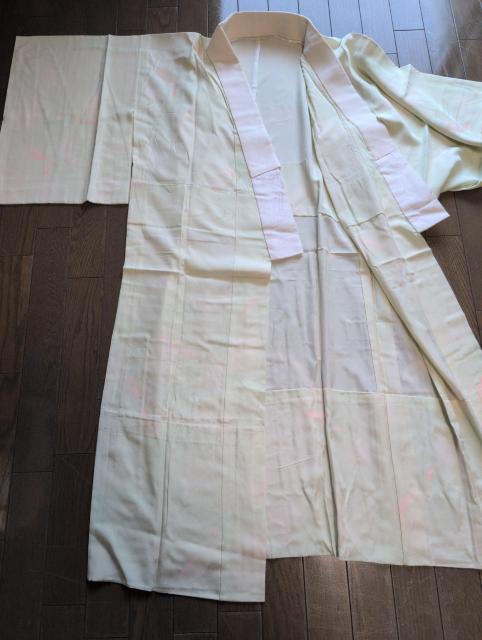 USED、長襦袢、単衣、極薄グリーンに柄 < 女性ファッション USED、長襦袢、単衣、極薄グリーンに柄 < 女性ファッションの