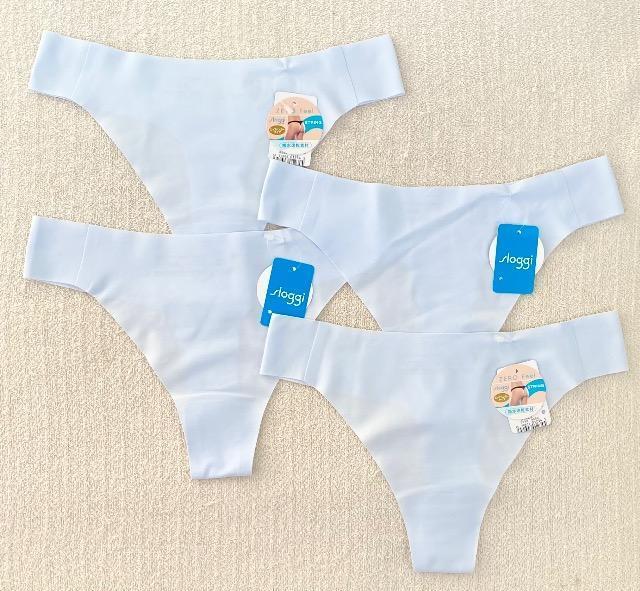 Triumph Sloggi ショーツ Lサイズ Tバック 水色 4枚セット < 女性ファッション Triumph Sloggi ショーツ Lサイズ Tバック 水色 4枚セット < 女性ファッションの