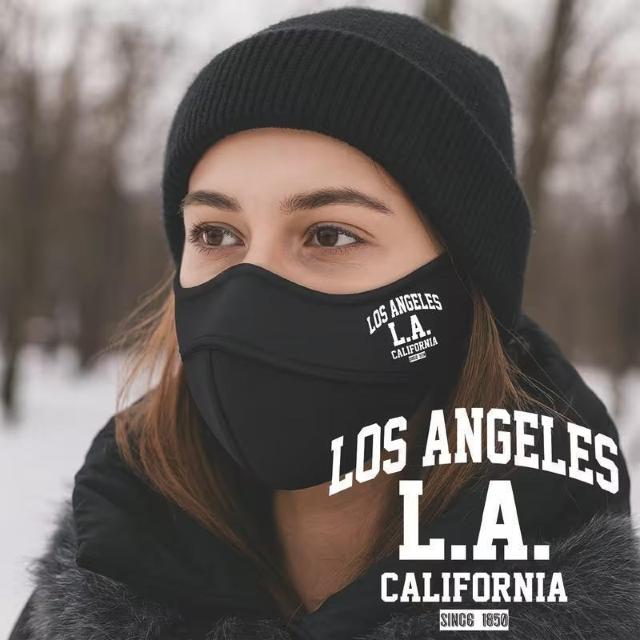 ��������690�~���~�p�}�X�N�A�g�����ʋC���̂���t�F�C�X�J�o�[�A�v�����g���uLOS ANGELES L.A. CALIFORNIA �� �j���t�@�b�V������ 