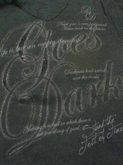 オラオラ.悪羅悪羅♪スタッズ&スカル発泡プリントテレコロンT < 男性ファッション オラオラ.悪羅悪羅♪スタッズ&スカル発泡プリントテレコロンT < 男性ファッションの