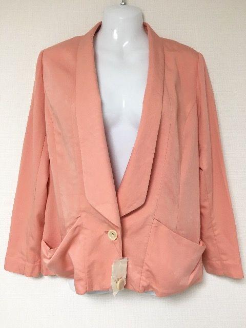 VISコーラルピンクとろみジャケットトロミテロンチスーツ < ブランド VISコーラルピンクとろみジャケットトロミテロンチスーツ < ブランドの