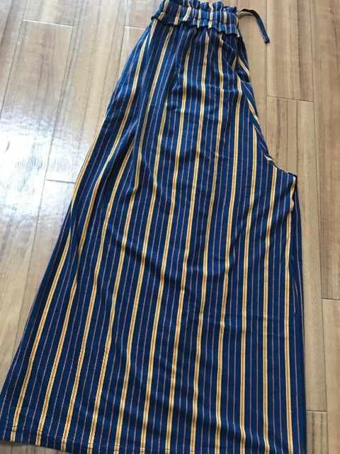 ☆新品☆柔らか生地ウエストフレアゴム幅広パンツ☆M < 女性ファッション  ☆新品☆柔らか生地ウエストフレアゴム幅広パンツ☆M < 女性ファッションの