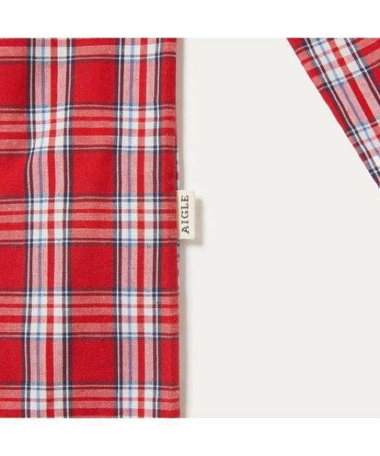新品 AIGLE エーグル DFT オックスフォード チェックシャツ S 赤 長袖 < ブランド 新品 AIGLE エーグル DFT オックスフォード チェックシャツ S 赤 長袖 < ブランドの