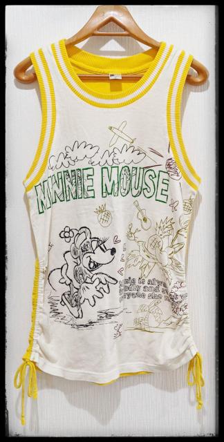 ★ESTABLSHED1923★Disney★ディズニー★タンクトップ★Tシャツ★白×黄色★Mサイズ★部屋着★まとめ買い歓迎★ < 女性ファッション  ★ESTABLSHED1923★Disney★ディズニー★タンクトップ★Tシャツ★白×黄色★Mサイズ★部屋着★まとめ買い歓迎★ < 女性ファッションの