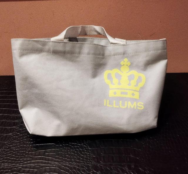 ILUMUS グレー ミニトートバッグ ミニエコバッグ < 女性ファッション  ILUMUS グレー ミニトートバッグ ミニエコバッグ < 女性ファッションの